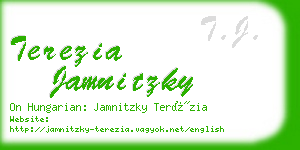 terezia jamnitzky business card